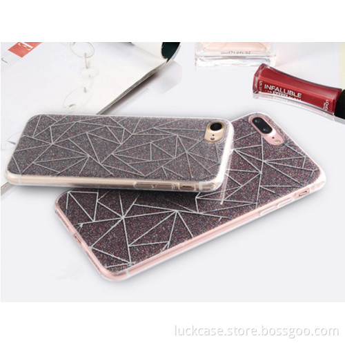 Factory price TPU Glitte mobile phone case for iphone 7/7plus